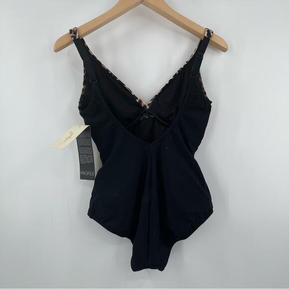 GOTTEX One Piece Swimsuit Leopard Wild Thing Printed Slimming Beach NWT Size 8 - Picture 4 of 15